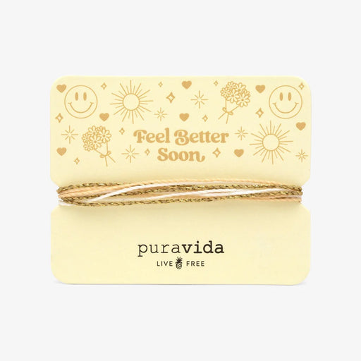 Pura Vida "Feel Better Soon" carded Bracelet