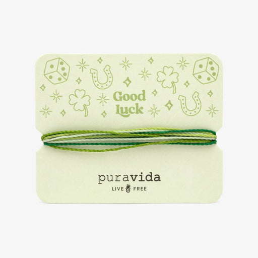 Pura Vida "Good Luck" carded Bracelet