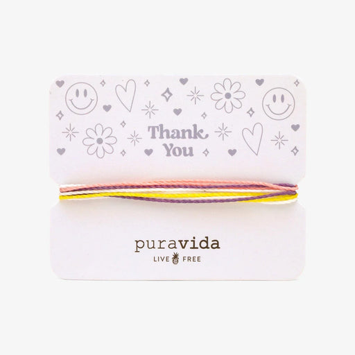 Pura Vida "Thank You" carded Bracelet