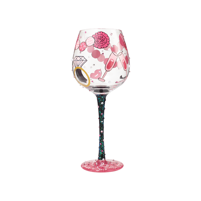 Bachelorette Super Bling Lolita Wine Glass
