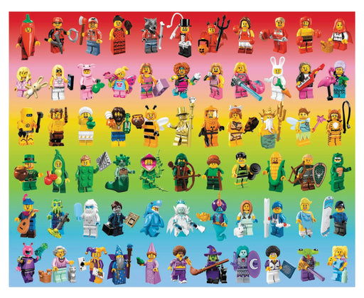 LEGO® Minifigure Rainbow Puzzle 1,000-Piece Puzzle