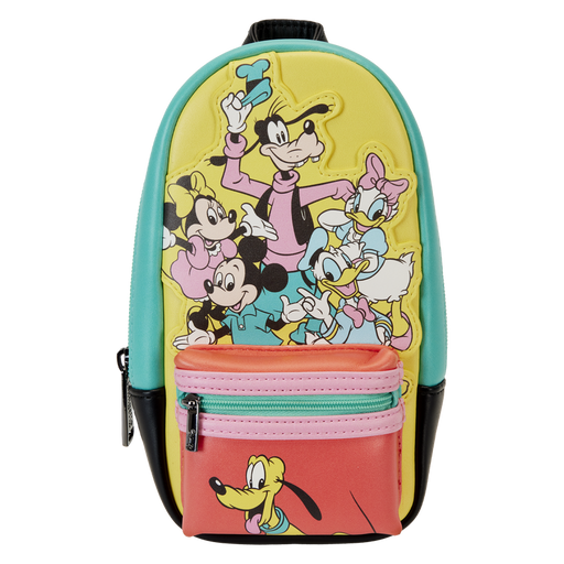 Disney100 Mickey & Friends Classic Stationery Mini Backpack Pencil Case by Loungefly