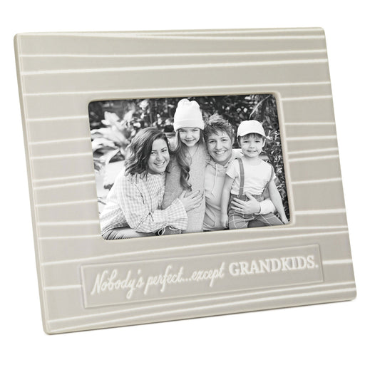 Nobody's Perfect Except Grandkids Picture Frame