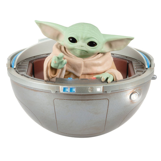 Star Wars: The Mandalorian™ Grogu™ in Hovering Pram 2024 Ornament With Light, Sound and Motion