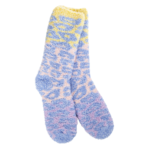 World's Softest Socks Fireside Socks - Multi Leopard