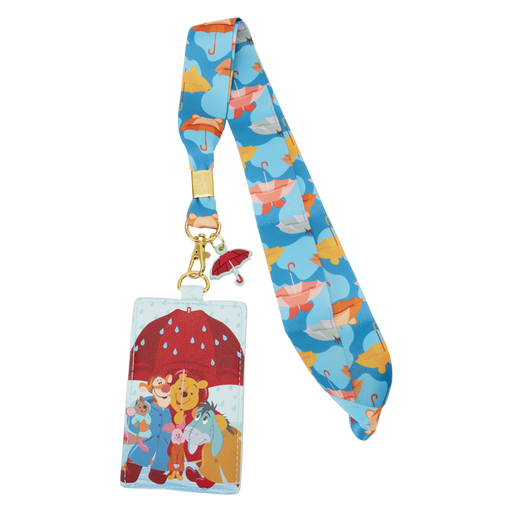 Winnie the Pooh & Friends Rainy Day Lanyard With Card Holder by Loungefly
