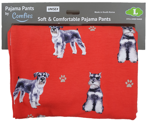 Dog Print Lounge Pants - Schnauzer