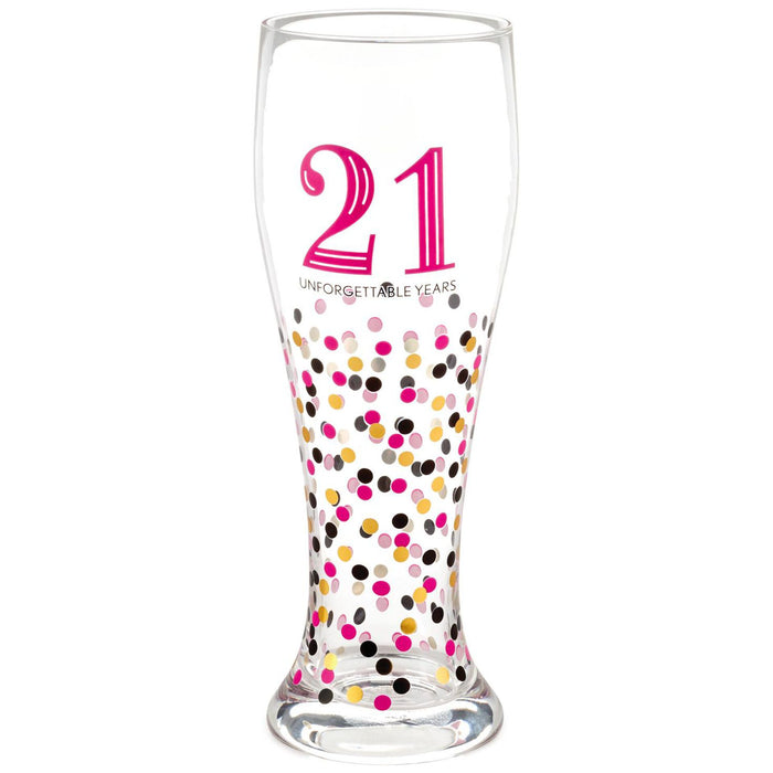 21 Unforgettable Years Pilsner Glass