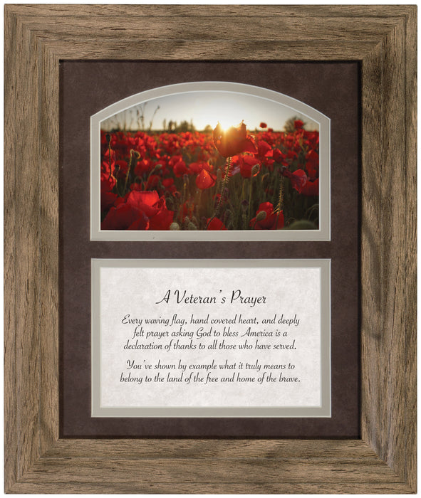 "Veteran" Framed Prayer