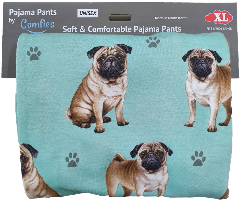 Dog Print Lounge Pants - Pug