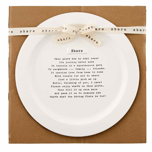Mud Pie Share Giving Plate