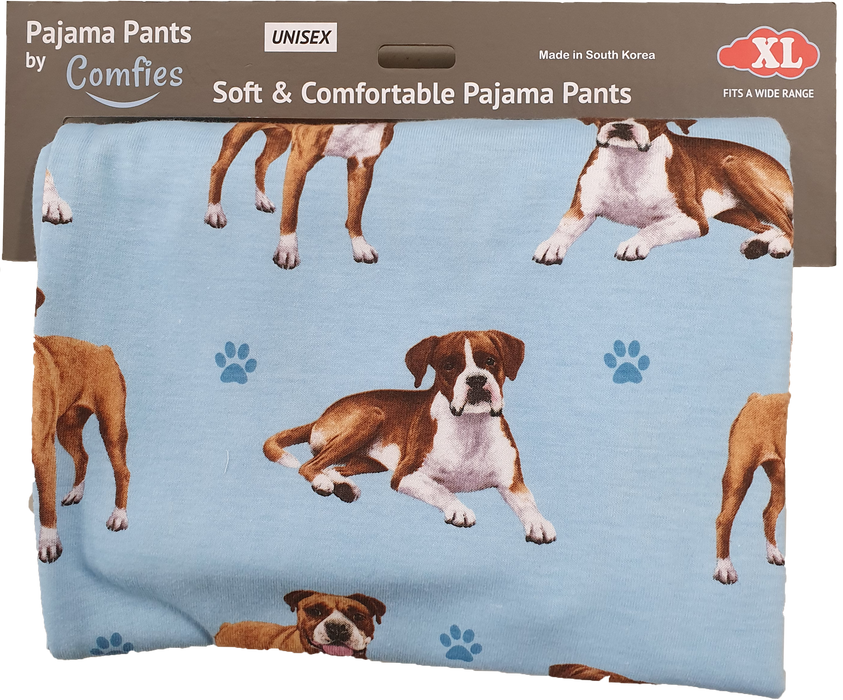Dog Print Lounge Pants - Boxer
