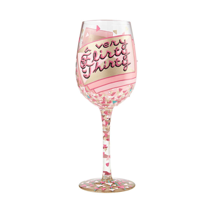 30th Birthday Lolita Wine Glass