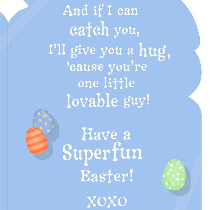 Lovable Guy Bunny on Scooter Easter Card for Grandson