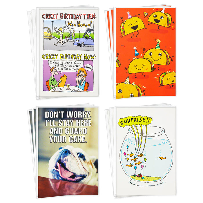 Funny Assorted Boxed Blank Boxed Birthday Cards
