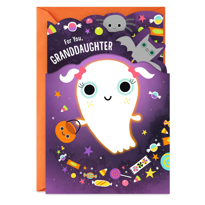 Sweet and Huggable Halloween Card for Granddaughter