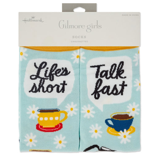Gilmore Girls Life's Short, Talk Fast Crew Socks