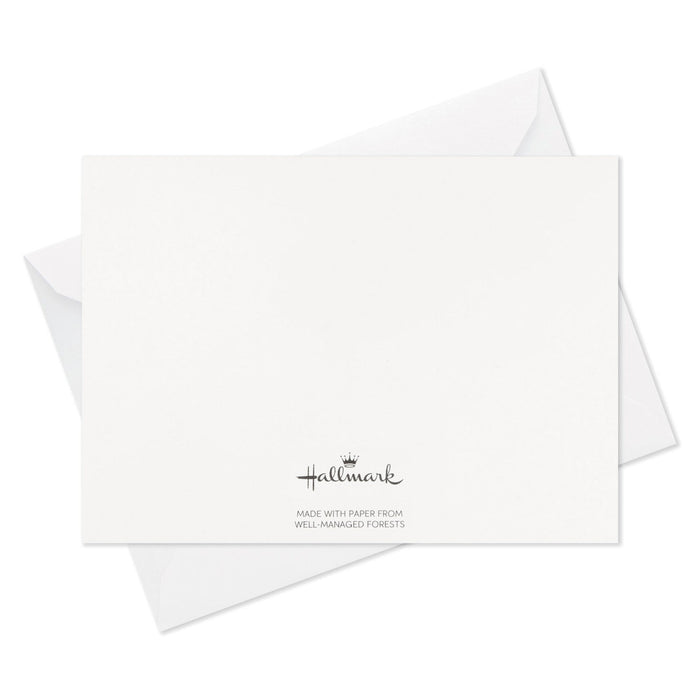 Gray and Gold Bulk Blank Thank-You Notes