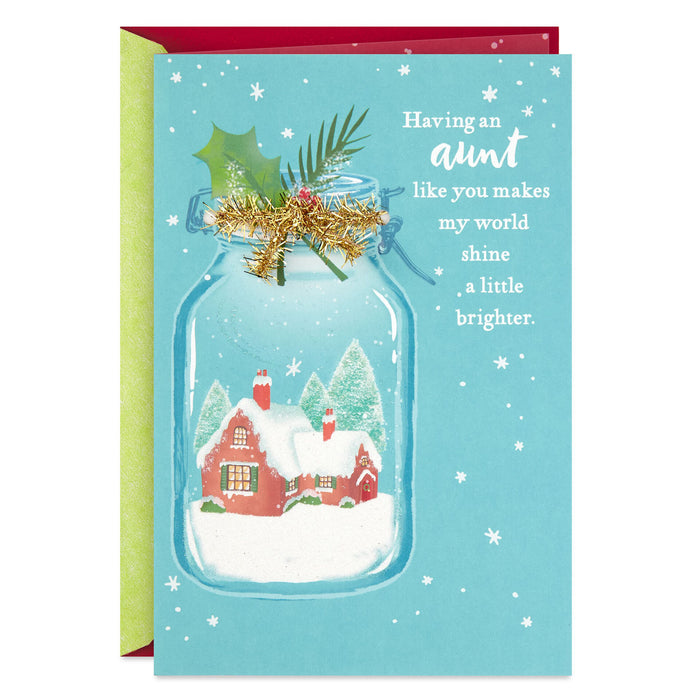 You're a Gift Christmas Card for Aunt