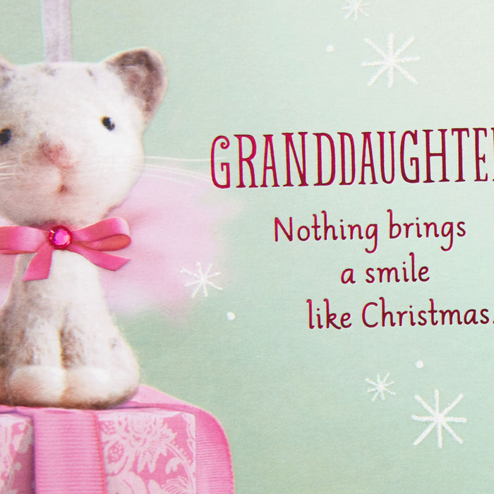 Joy, Pride and Love Christmas Card for Granddaughter