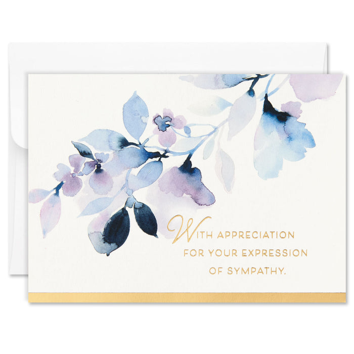 Watercolor Floral Assorted Sympathy Thank-You Notes