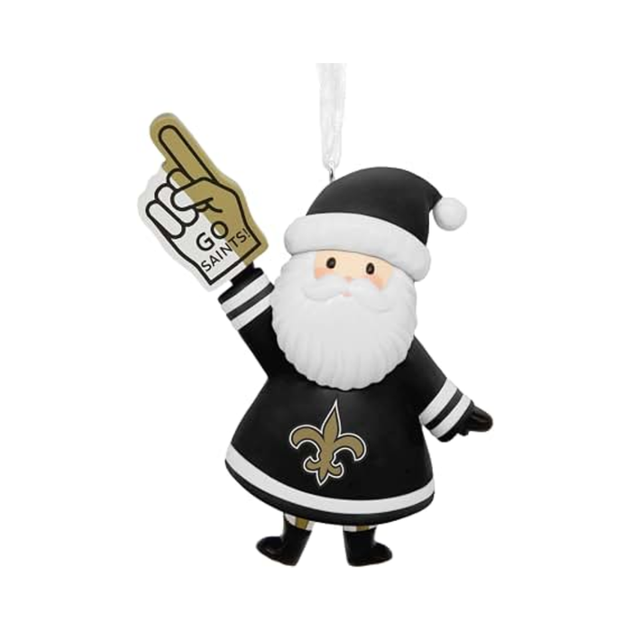 NFL New Orleans Saints Santa Fan Hallmark Ornament