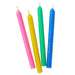 Assorted Color Glitter Birthday Candles, Set of 16