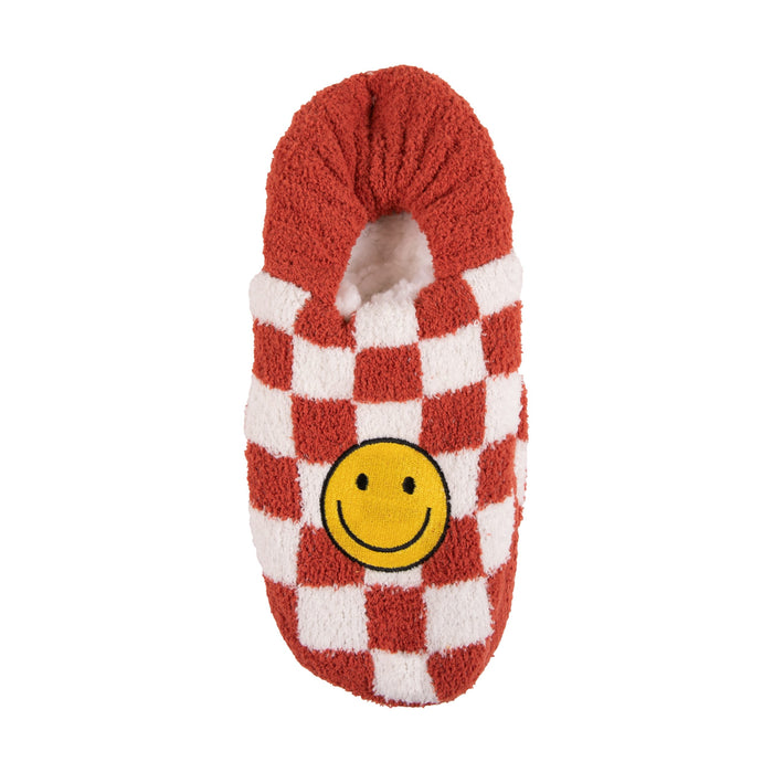 Simply Southern Soft & Cozy Red Smile Slipper Socks