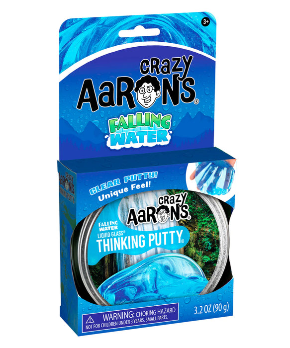 Crazy Aaron's Thinking Putty packaging with blue and white design