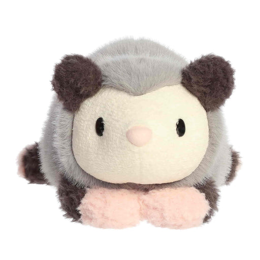 Plush Opossum toy on a white background