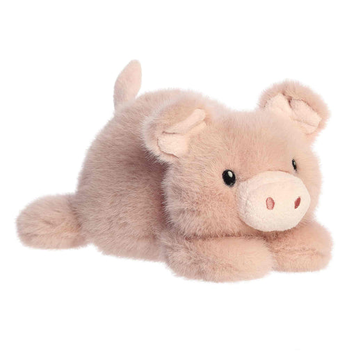 Plush pig toy on a white background