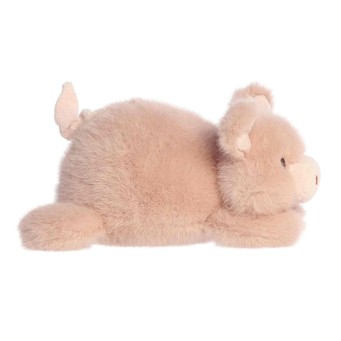 Plush pig toy on a white background