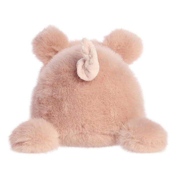Plush pig toy on a white background