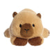 Capybara plush toy on a white background