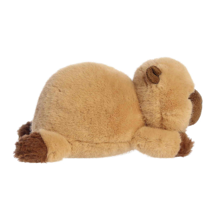 Capybara plush toy on a white background