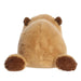 Capybara plush toy on a white background