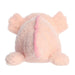 Plush pink Axolotl toy on a white background