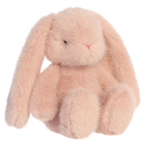 Blush bunny plush toy on a white background