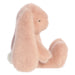 Blush bunny plush toy on a white background
