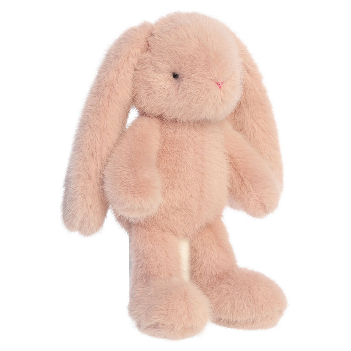 Blush bunny plush toy on a white background