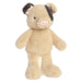 Plush toy pig on a white background