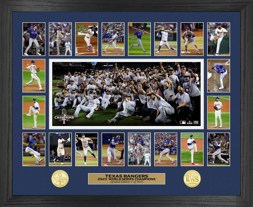 Texas Rangers 2023 World Series Champions Memorable Moments Photo Bronze Coin Photo Mint