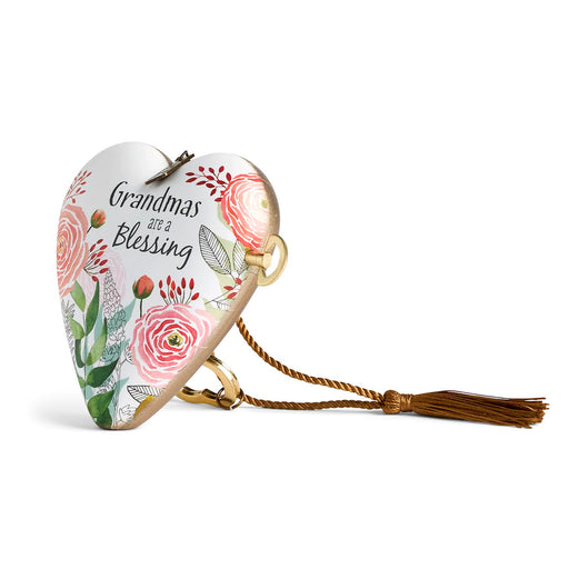 Grandmas are a Blessing Musical Art Heart - 3.5x4in

