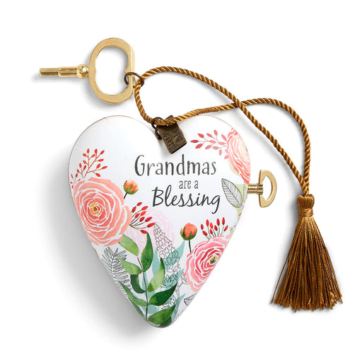 Grandmas are a Blessing Musical Art Heart - 3.5x4in
