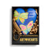Heart-shaped blue plaque with butterfly designs and 'blue skies ahead' text, featuring 'Art Hearts' branding.