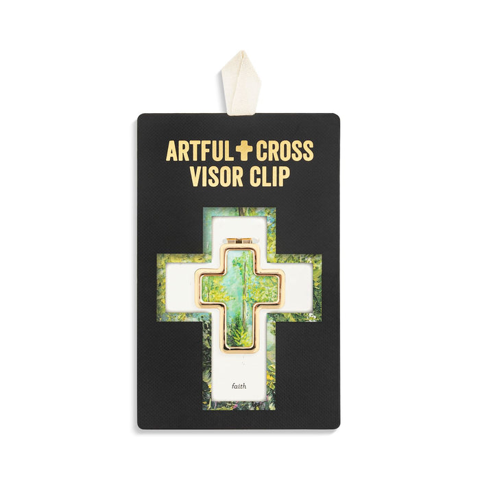 Artful Cross Faith Visor Clip