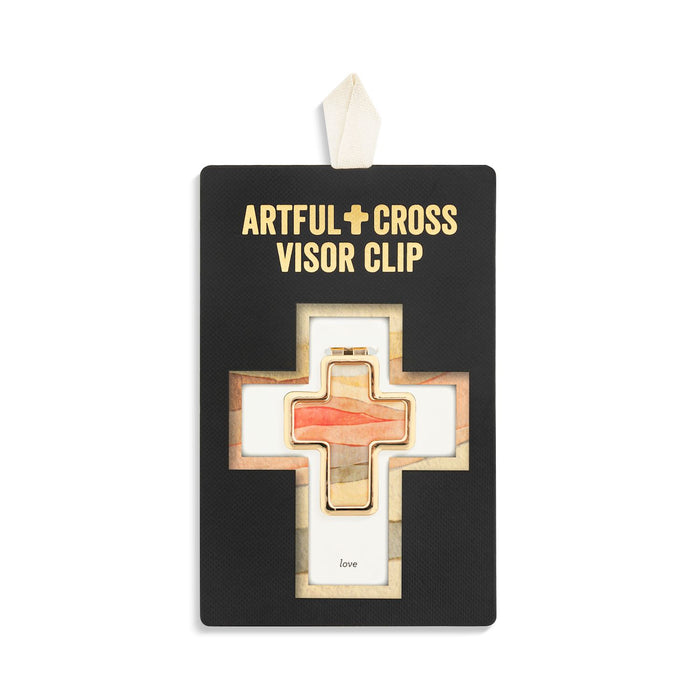 Artful Cross Love Visor Clip
