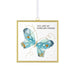 Decorative butterfly ornament with 'You are my forever friend' text on a white background