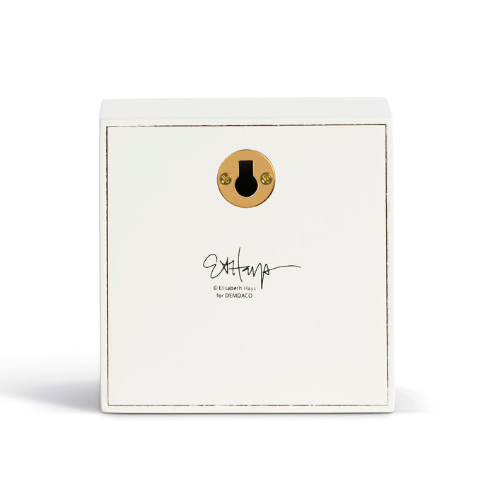 White box with gold lock and 'Elizabeth Arden' branding on a white background