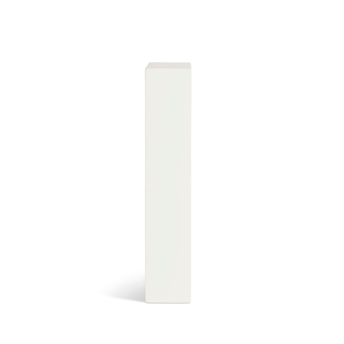 White rectangular box on a white background